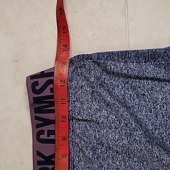 Gymshark High Waisted Flex Women's Leggings, Navy/Purple Marl, Size Medium - Picture 7 of 8